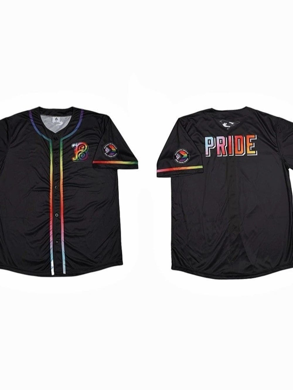 Baltimore Orioles Pride Night Stadium Giveaway Jersey Black & Multicolor
